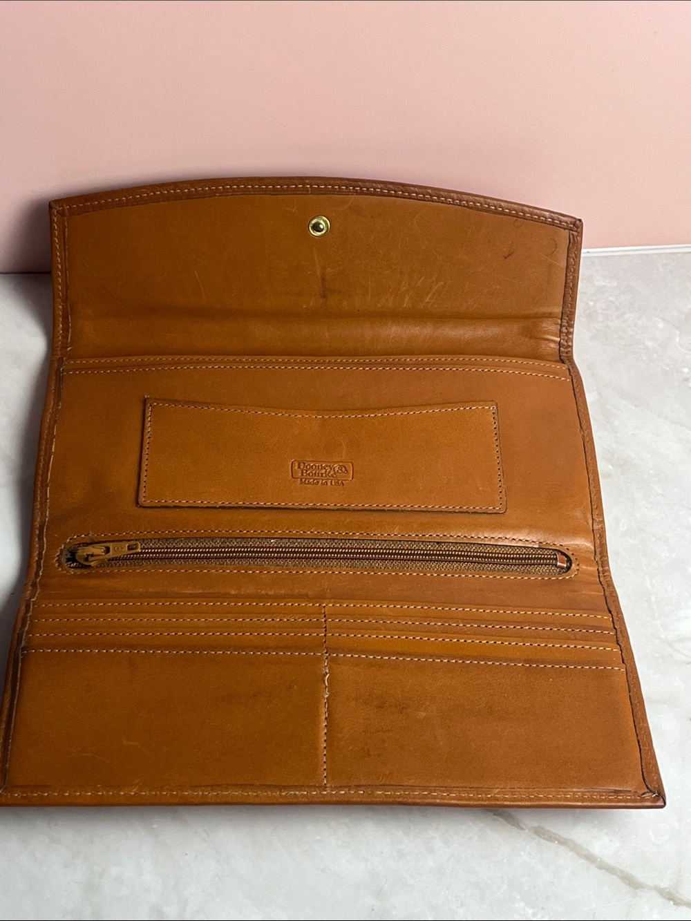 Vintage 1990s Dooney & Bourke All Weather Leather Pebbled Wallet - Picture 11 of 14